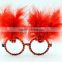 No.1 yiwu exporting commission agent wanted Wholesale crazy red feather party eye glasses