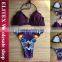 2017 Newest Two Pieces Green Sexy Print Swimwear Woman Bikini BI214