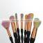 New design calabash handle makeup brushes more comfortable feeling