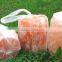 Organic menalized rock salt block for animals