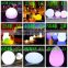 outdoor modern battery operated funky rainbow color cordless USB rechargeable park or home LED ball decor lights