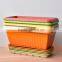 Biodegradable Plant Fiber Square Plant Pots Plastic With Saucers