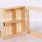 Recycled Wooden Tea Storage Box With Clear Glass Lid