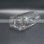 Thick bottom square glass wine bottle clear empty spirit glass bottle