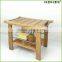 Bamboo Shower Seat with Shelf Shower Bench Homex BSCI/Factory