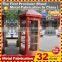Free Standing Waterproof Antique Telephone Booth for Sale
