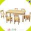 Wholesale Square table and chair wooden school furniture cheap square table and chair furniture suppliers W08G211