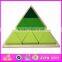 2017 Best design classic brain teaser wooden triangle puzzle for kids education W14A167