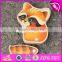 New design educational rabbit peacock squirrel toys wooden animal toys for toddlers W01B040
