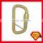 35KN With Captive Pin Connecting Devices Steel D Safety Carabiner Hook