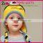Hot sale baby hats yellow cartoon baby hats mini baby knitted hats