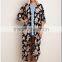 Fashion Classic Fall Sweaters Open front Black Floral Kimono Duster long maxi cardigan