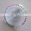 Plastic 38mm colorful round ball head head pin for decoration