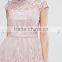 Newest Clothes Oem Bardot Neck Off-shoulder Pretty Princess Dress Midi Prom Queen Dress