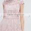 newest clothes oem Bardot neck Off-shoulder pretty princess dress Midi prom queen dress