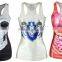 Newest women's style sublimation stringer tank top wholesale tank tops in bulk with 3D printing