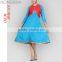 Latest Kurti Designs Blue-Red Glam Gaze Shantoon Jacket Kurti HSD1502