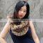 CX-S-32B Hand Knitted Ladies Rex Rabbit Fur Scarf