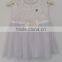 Sunny Baby Girl White Flowers Embroidered Dress for Summer