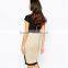 2 in 1 Pencil Dress With Cap Sleeve and Side Split