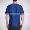Zipper Media Pocket Running Tee Sport Fit V-Neck Shirt Breathable Fabric 92% Polyester 8% Spandex Perforated Knit Fabric
