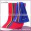 high quanlity custom fitness center free sports cotton towel with strip running towel