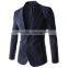 1 pc hot sale good quality 4 size for choice slim fit striped long sleeve V neck slim fit men blazer