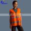 Cheap fluorescent orange reflective safety vest for sanitation workers