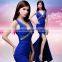 New fashion party dress long slim shoulders Sexy long gowns dress for hot ladies