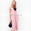 ladies new fashion jumpsuit pink color sleeveless designs for women factory manufacture