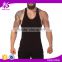 Shandao OEM custom logo plain design sleeveless slim fit men gym wear fitness