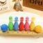 Cute 3D football basketball soccer bowling shape erasers set
