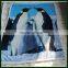 AZO free Penguin Flannel Sherpa Fleece Digital Printing Blanket