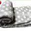 Super soft knitted baby fleece blanket throw