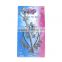 2017 new design jeweled plastic princess tiara crown fairy wand set