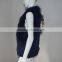 SJ324-01 Woman Apparel Winter Raccoon Trim Dark Blue Rabbit Vest