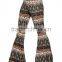High Quality Retro Aztec Print Bell Bottom Flare Pants Leggings Women