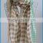 Japan Hot Selling Spring Fashion Linen Plaid Scarf