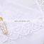 Lace Cotton Handkerchief,piping,white,wedding