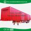 Strong Box Utility Trailer With Corrugated Steel Plate Or Flat Type Steel Plate Box Shell Box Trailer