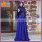 OEM hot selling plain new model abaya in dubai,blue lace muslim women dress