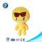 Funny Stuffing Toy Soft Emoji Face Wholesale Kid Toy Custom Size And Clothes Promotion Emoji Pillow