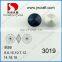 Jet color round rivoli point back crystal stones for fancy jewelry