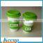 Silicone insulated ceramic cup with cover and have colorful sleeve for coffee promotion