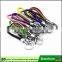 Wholesale Factory Various Color Promotional Handmade Braided Make Leather Keychain