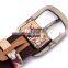 creative design printing individualized pattern leather belt with solid metal buckles Hip-hop belts