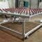 Glass transfer table with universal wheels, glass conveyor