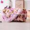 Custom Print Muslin With Faux Alpaca Soft Touch Mink Flannel Fleece Baby Swaddle Blanket