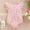 Butterfly Sleeve Baby Romper Ruffle Lace Bodysuit One Piece Jumpsuit