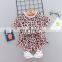 summer Girls casual clothing set chinldren's Leopard tops + shorts 2 pcs clothing set